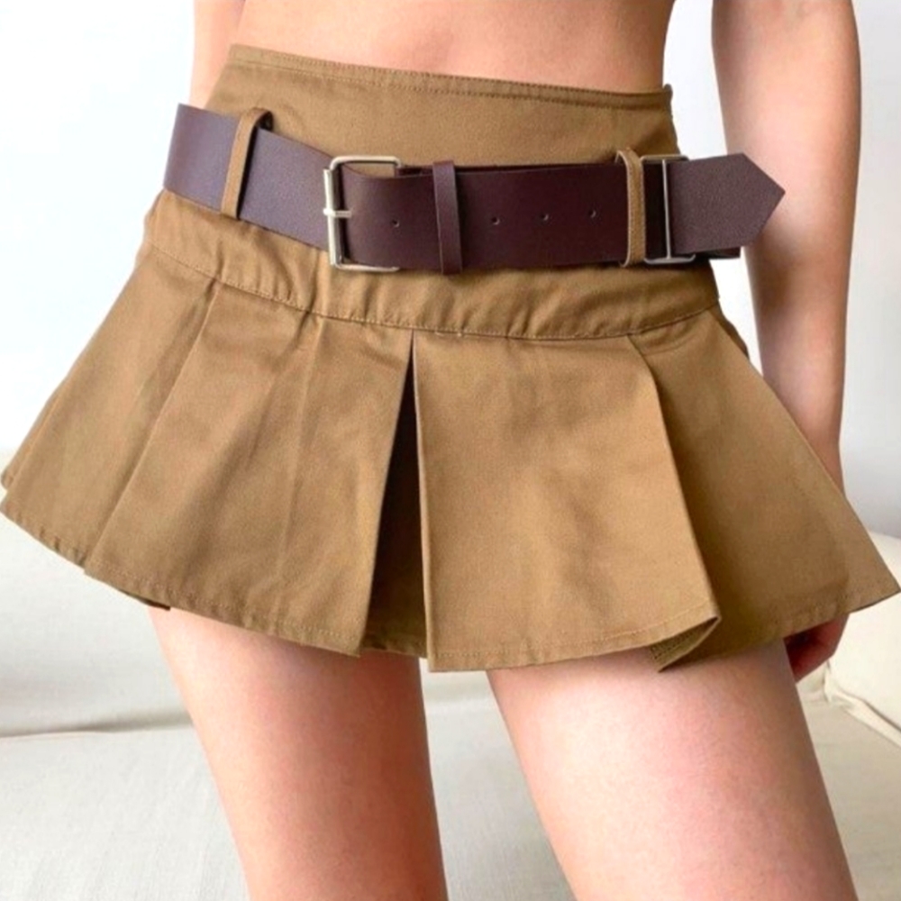 Pellucid Y2k corduroy mini skirt
